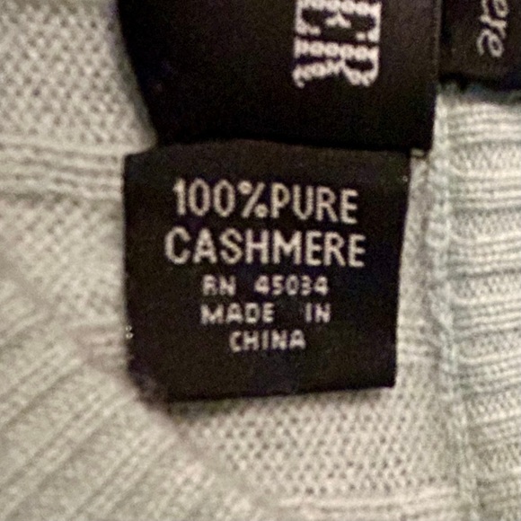 William Kasper 100% Pure Cashmere 2-Piece Sweater Set – Light Green, Size L - Picture 10 of 10